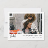 Carte Proposition de fille de la photo de script minimal (Devant)