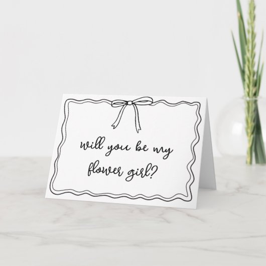 Carte Proposition de Fille Fleur de Bow à la main de Whi (Devant)