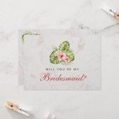 Carte Proposition de la domestique Hibiscus floral tropi (Devant/Arrière en situation)