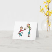 Carte Proposition de mariage fiançailles (Fleur jaune)