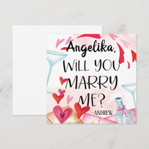 Carte Proposition de marriage You Marry Me ? Custom