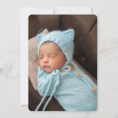 Carte Proposition de photo élégante du parrain (Dos)