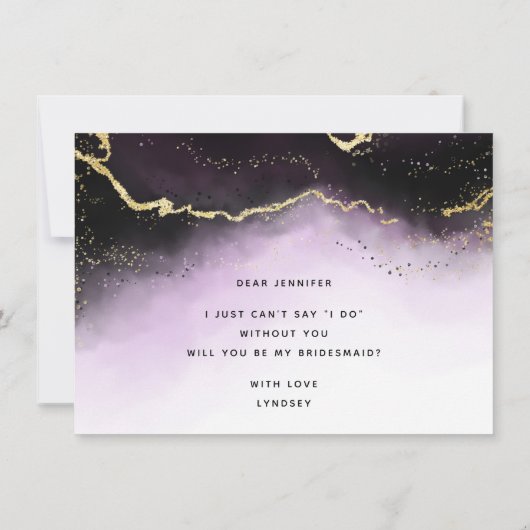 Carte Proposition d'Ethereal Mist Ombre Amethyst Bridesm (Dos)