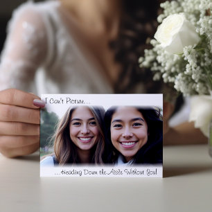 Carte Proposition du Mariage de photos Bridesmaid