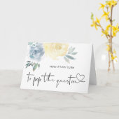 Carte Proposition d'une servante d'information : (Fleur jaune)