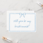 Carte Proposition d'une servante d'information bleue man (Devant/Arrière en situation)