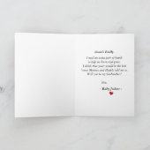 Carte Proposition élégante de Photo Godmother (Intérieur)