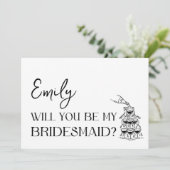 Carte Proposition Élégante, Minimaliste, Intemporelle (Debout devant)