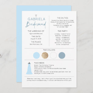 Carte Proposition et information de la domestique Dusty