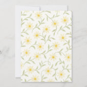 Carte Proposition Fleur mignonne Aquarelle Daisy (Dos)