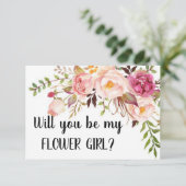 Carte Proposition Flower Girl (Debout devant)