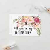 Carte Proposition Flower Girl (Devant/Arrière en situation)