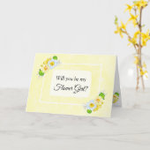 Carte Proposition Flower Girl (Fleur jaune)