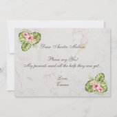 Carte Proposition Godmère Feuilles tropicaux Hibiscus fl (Dos)