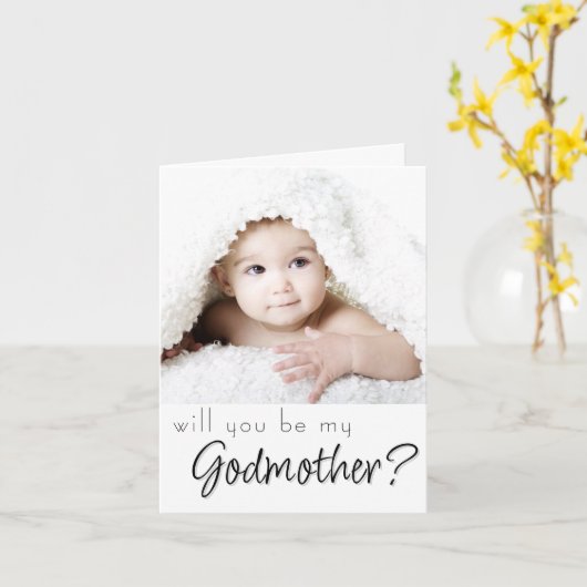 Carte Proposition Godmère | Simple Script classique 2 ph (Fleur jaune)