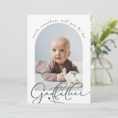 Carte Proposition minimaliste de parrain Photo (Debout devant)