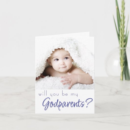 Carte Proposition parent | Simple Script photo classique (Devant)