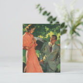 Carte Proposition vintage ; Voulez-Vous M'Épouser ? (Debout devant)