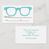 Carte propre et simple de rendez-vous (Devant / Derrière)