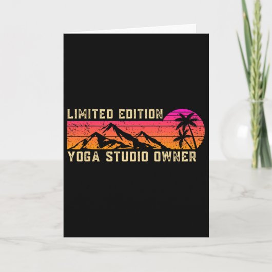 Carte Propriétaire de studio de yoga Emploi Travailleur  (Devant)