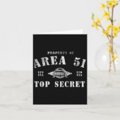 Carte Propriété De La Zone 51 Top Secret Ufo Alien (Fleur jaune)