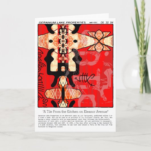 Carte Propriétés du lac Geranium (Devant)