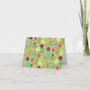 Carte Protea Floral Block Imprimer Millefleur anniversai