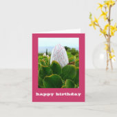 CARTE "PROTEA : JEUX ANNIVERSAIRE" (Fleur jaune)