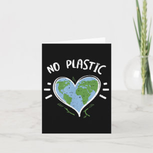Carte Protection de l'environnement_ Pas de plastique -