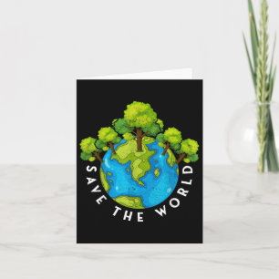 Carte Protection de l'environnement Sauver le monde