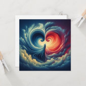 Carte Protégé par l'amour (Devant/Arrière en situation)