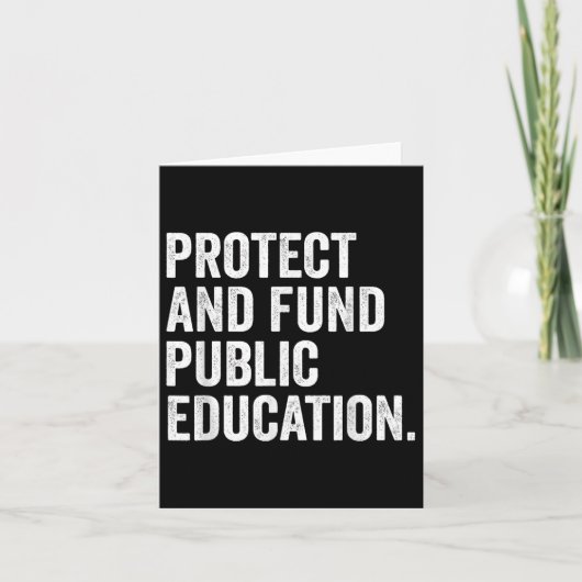 Carte Protéger Et Financer L'Éducation Publique Enseigna (Devant)