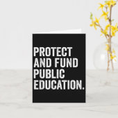 Carte Protéger Et Financer L'Éducation Publique Enseigna (Fleur jaune)