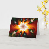 Carte protéger la lumière (Fleur jaune)