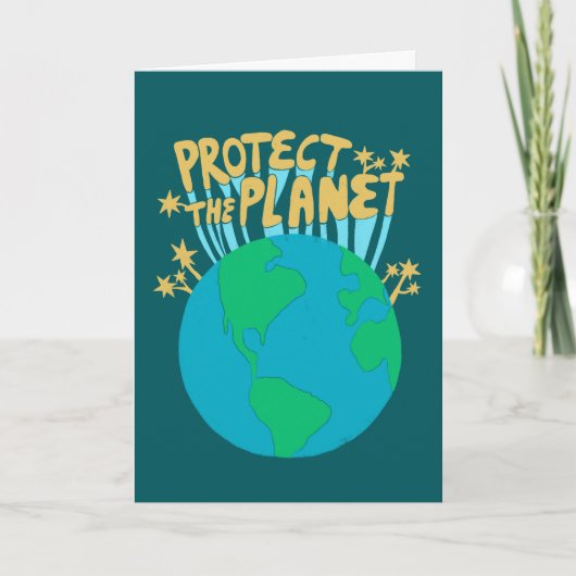 Carte PROTÉGER LA PLANÈTE ÉCOLOGIQUE Sauvons la Terre (Devant)
