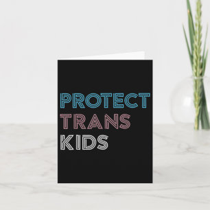 Carte Protéger les enfants trans L'amour est l'amour Lgb