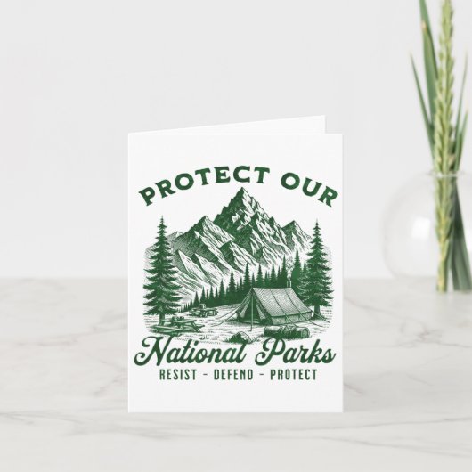 Carte Protéger les parcs nationaux (Devant)