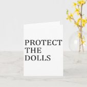 Carte Protéger Les Poupées (Fleur jaune)