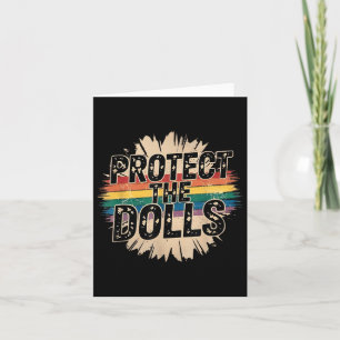 Carte Protéger Les Poupées Citation Drôle Mens Womens Pr