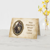 Carte Protégez ce que vous aimez  (Fleur jaune)