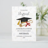 Carte Proud Boyfriend Graduation Personalized (Debout devant)