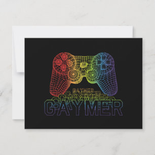 Carte Proud Gaymer, Jeu Gay pride