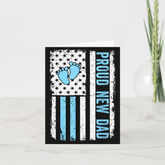 Carte Proud New Dad For Men Funny Fathers Day New Boy Ba (Devant)