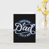 Carte Proud New Dad It's A Boy Funny First Time Dad  (Fleur jaune)
