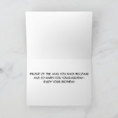 Carte "PROUD of the Man YOU'VE BECOME SON" (Intérieur)