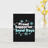 Carte Proud Suprter Of Snow Days Chemistry Teacher Snow  (Fleur jaune)