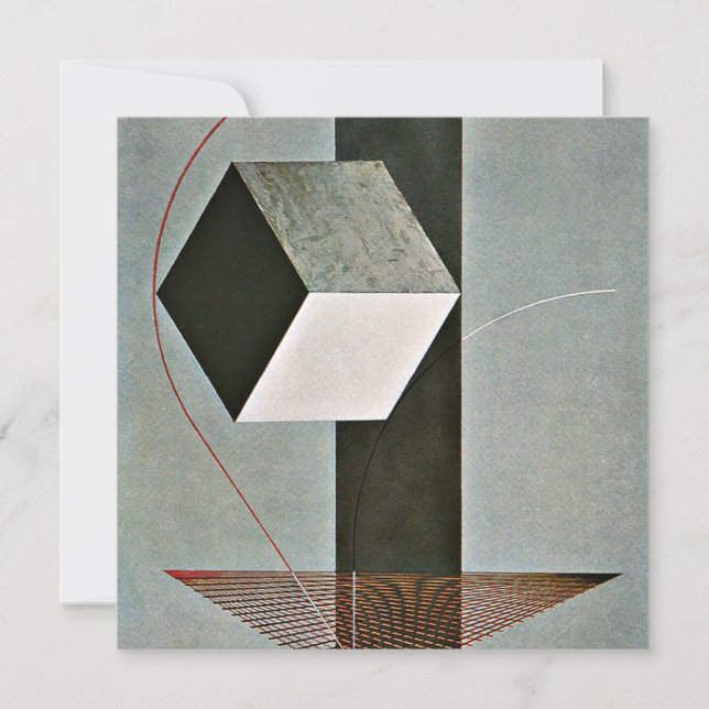 Carte Proun 99, oeuvre abstraite de El Lissitzky (Devant)