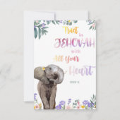 Carte Proverbe 3:6 Faites confiance à l'Éternel avec tou (Devant)