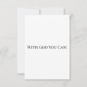 Carte Proverbes 1:24-26 KJV Bible Verse Flat Salutation (Dos)