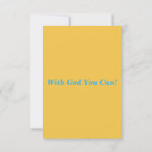 Carte Proverbes 1:7 KJV Bible Scripture Pic Grey (Dos)